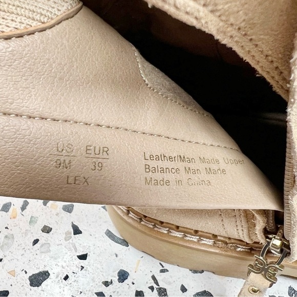 Sam Edelman 9M Lex Lug Chunky Boot Lace Up
Sesame Military Combat Suede Leather - Picture 8 of 12